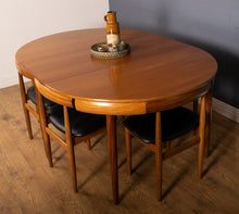 Load image into Gallery viewer, Retro Teak 1960s Hans Olsen &quot;Roundette&quot; Teak Dining Table &amp; 6 For Frem Rølje