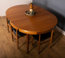 Load image into Gallery viewer, Retro Teak 1960s Hans Olsen &quot;Roundette&quot; Teak Dining Table &amp; 6 For Frem Rølje