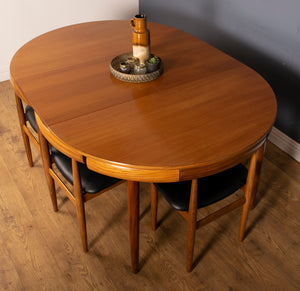 Retro Teak 1960s Hans Olsen "Roundette" Teak Dining Table & 6 For Frem Rølje