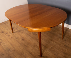 Retro Teak 1960s Hans Olsen "Roundette" Teak Dining Table & 6 For Frem Rølje