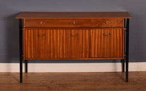 Retro Teak Ebonised 1950s Nathan Sideboard