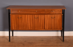 Retro Teak Ebonised 1950s Nathan Sideboard