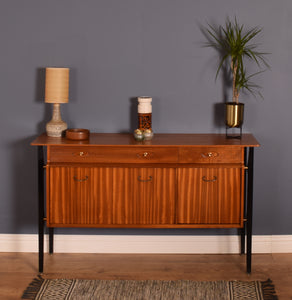 Retro Teak Ebonised 1950s Nathan Sideboard