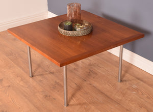 Retro Teak & Rosewood , Chrome Coffee Table, Hans J Wegner, Andreas Tuck