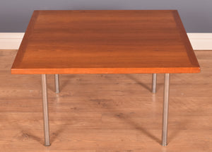 Retro Teak & Rosewood , Chrome Coffee Table, Hans J Wegner, Andreas Tuck