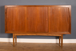 Retro Teak 1960s Danish Highboard Sideboard