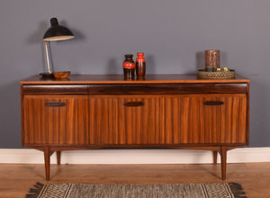 Retro Long Afromosia & Rosewood EON Elliots of Newbury RHF  1960s Sideboard