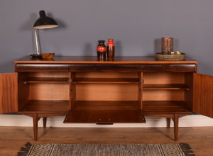 Retro Long Afromosia & Rosewood EON Elliots of Newbury RHF  1960s Sideboard