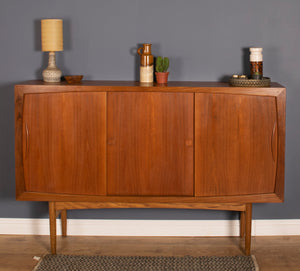 Retro Teak 1960s Danish Highboard Sideboard