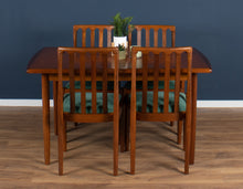 Load image into Gallery viewer, Retro Teak 1960s Meredew Dining Table &amp; 4 Chairs Mid Century