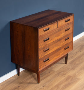 Retro Rosewood 1960s Danish Mid Century Chest Of Drawers