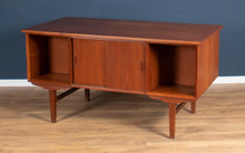 Load image into Gallery viewer, Retro Danish Teak 1960s Mid Century Pedestal Desk Two Sided