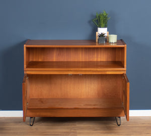 Retro Teak 1960s Nathan Squares TV/Media Cabinet Mid Century Sideboard On Hairpin Legs