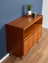 Load image into Gallery viewer, Retro Teak 1960s Nathan Squares TV/Media Cabinet Mid Century Sideboard On Hairpin Legs