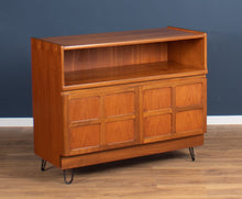 Load image into Gallery viewer, Retro Teak 1960s Nathan Squares TV/Media Cabinet Mid Century Sideboard On Hairpin Legs