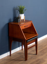 Load image into Gallery viewer, Retro Teak 1960s Mid Century Telephone Hall Seat By Chippy Heath