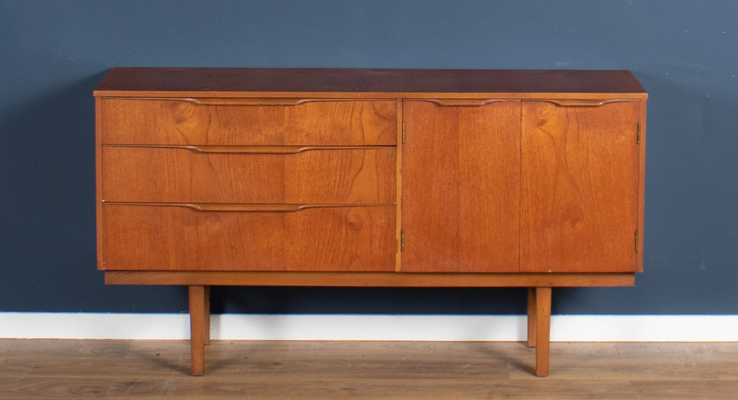 Retro Teak 1960s Mid Century Compact Short Sideboard By Stonehill