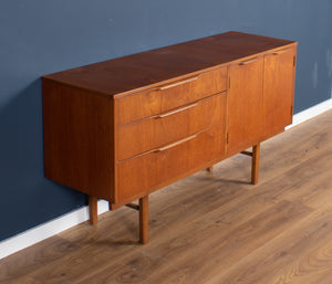 Retro Teak 1960s Mid Century Compact Short Sideboard By Stonehill