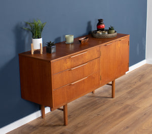 Retro Teak 1960s Mid Century Compact Short Sideboard By Stonehill