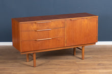 Load image into Gallery viewer, Retro Teak 1960s Mid Century Compact Short Sideboard By Stonehill