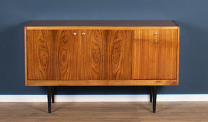 Retro 1960s Walnut & Rosewood Sideboard By Wrighton