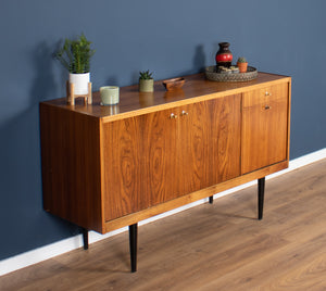 Retro 1960s Walnut & Rosewood Sideboard By Wrighton