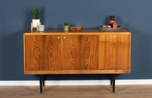 Retro 1960s Walnut & Rosewood Sideboard By Wrighton