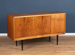 Retro 1960s Walnut & Rosewood Sideboard By Wrighton