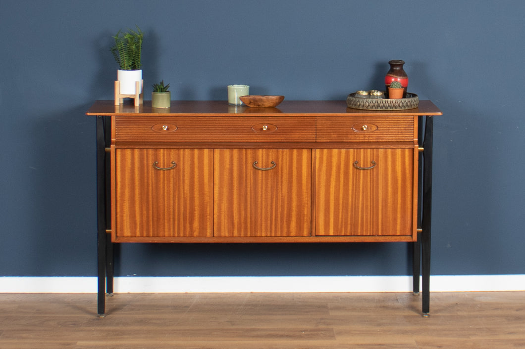 Retro Teak Ebonised 1950s Nathan Sideboard