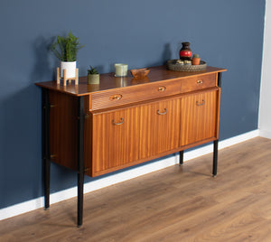 Retro Teak Ebonised 1950s Nathan Sideboard