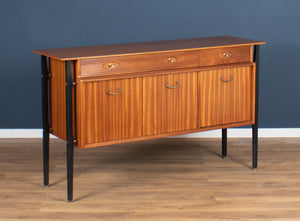 Retro Teak Ebonised 1950s Nathan Sideboard