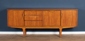 Retro Teak 1960s Jentique Mid Century Sideboard With Folded Handles