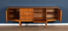 Load image into Gallery viewer, Retro Teak 1960s Jentique Mid Century Sideboard With Folded Handles