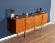 Load image into Gallery viewer, Retro Teak 1960s Jentique Mid Century Sideboard With Folded Handles