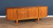 Load image into Gallery viewer, Retro Teak 1960s Jentique Mid Century Sideboard With Folded Handles