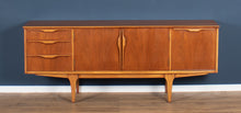 Load image into Gallery viewer, Retro 1960s Teak Jentique Mid Century Sideboard With Folded Handles