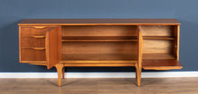 Load image into Gallery viewer, Retro 1960s Teak Jentique Mid Century Sideboard With Folded Handles