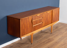 Load image into Gallery viewer, Retro Teak 1960s Jentique Mid Century Sideboard With Folded Handles