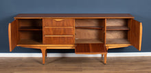 Load image into Gallery viewer, Retro Teak 1960s Jentique Mid Century Sideboard With Folded Handles