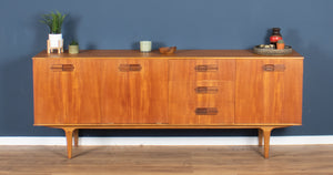 Retro Danish Teak Mid Century 1960s Long Sideboard