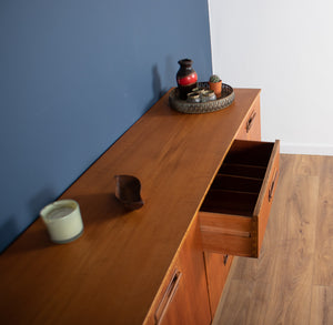 Retro Danish Teak Mid Century 1960s Long Sideboard