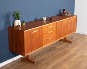 Retro Teak 1960s Long Ausinsuite Mid Century Sideboard