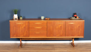 Retro Teak 1960s Long Ausinsuite Mid Century Sideboard