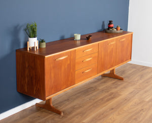 Retro Teak 1960s Long Ausinsuite Mid Century Sideboard