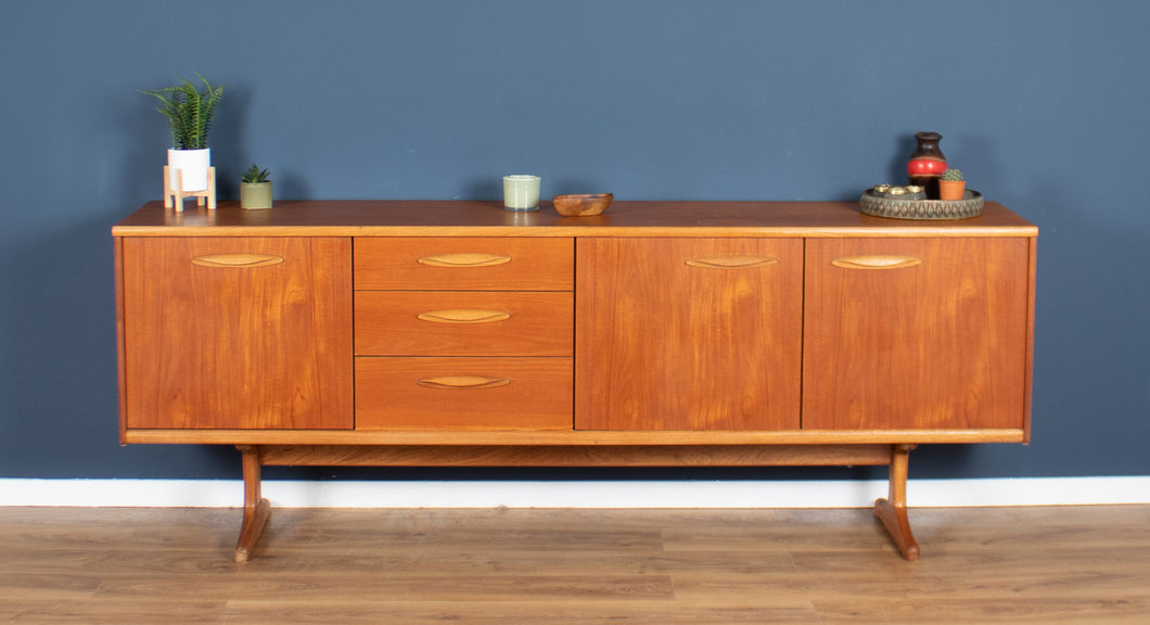 Retro Teak 1960s Long Ausinsuite Mid Century Sideboard