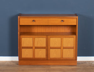 Retro Teak 1960s Nathan Squares Bookcase