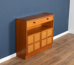 Retro Teak 1960s Nathan Squares Bookcase