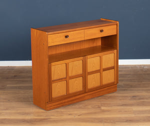 Retro Teak 1960s Nathan Squares Bookcase