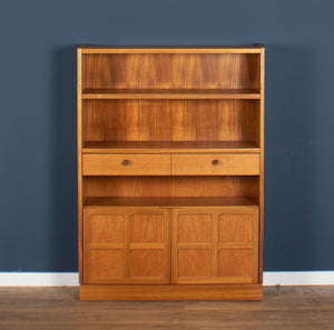 Retro Teak 1960s Nathan Squares Tall Bookcase