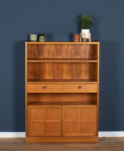 Retro Teak 1960s Nathan Squares Tall Bookcase